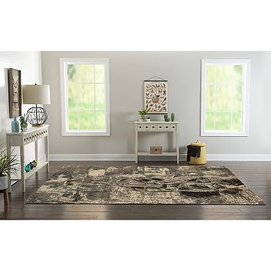 Linon Masters Woman Grey & Taupe Indoor Area Rug