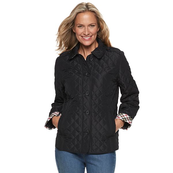 Women's Croft & Barrow® Quilted Button-Front Jacket