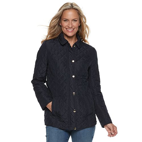 Women's Croft & Barrow® Quilted Snap-Front Jacket