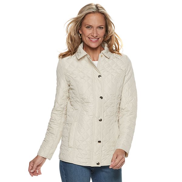 Women's Croft & Barrow® Quilted Snap-Front Jacket