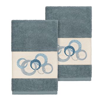 Linum Home Textiles Turkish Cotton Annabelle Embellished Hand Towel Set