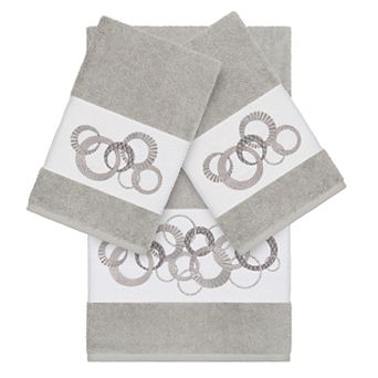 Linum Home Textiles Turkish Cotton Annabelle 3 pc Embellished Towel Set
