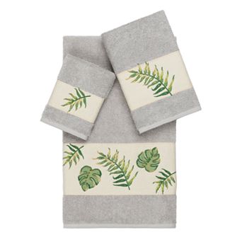 Linum Home Textiles Turkish Cotton Zoe 3 pc Embellished Towel Set