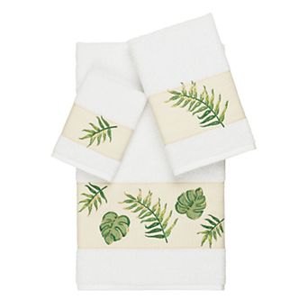 Linum Home Textiles Turkish Cotton Zoe 3 pc Embellished Towel Set