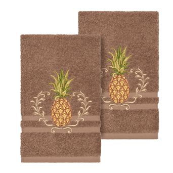 Linum Home Textiles Turkish Cotton Welcome Embellished Hand Towel Set