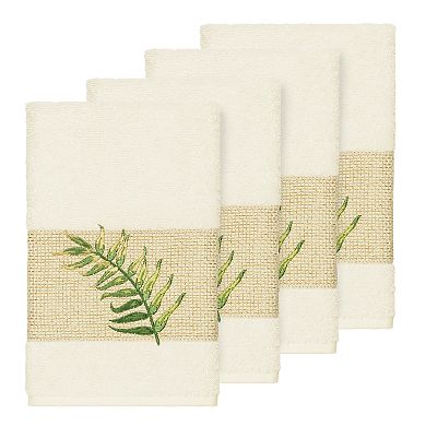 Linum Home Textiles Turkish Cotton Zoe Embellished Hand Towel Set