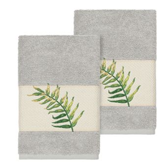 Linum Home Textiles Turkish Cotton Zoe Embellished Hand Towel Set