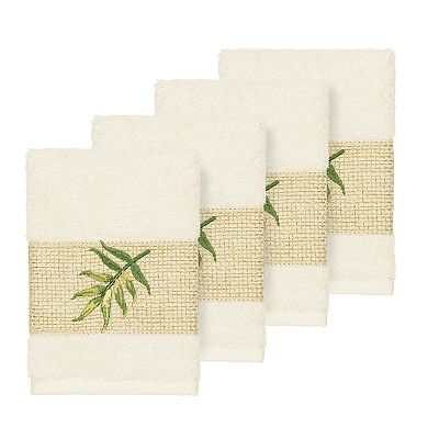Linum Home Textiles Turkish Cotton Zoe Embellished Washcloth Set