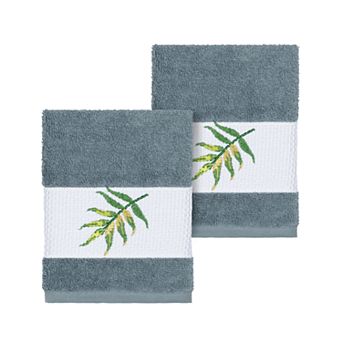 Linum Home Textiles Turkish Cotton Zoe Embellished Washcloth Set