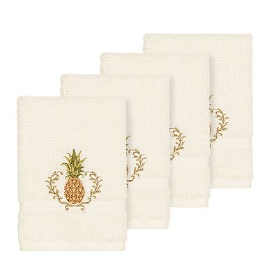 Linum Home Textiles Turkish Cotton Welcome Embellished Washcloth Set