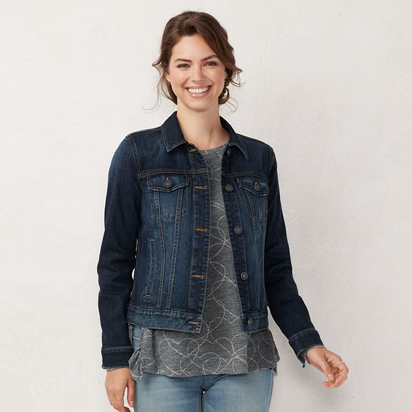 Women Loose Jean Jacket Long Sleeve Denim Jacket Ladies Casual Denim Coat Washed with Pocket