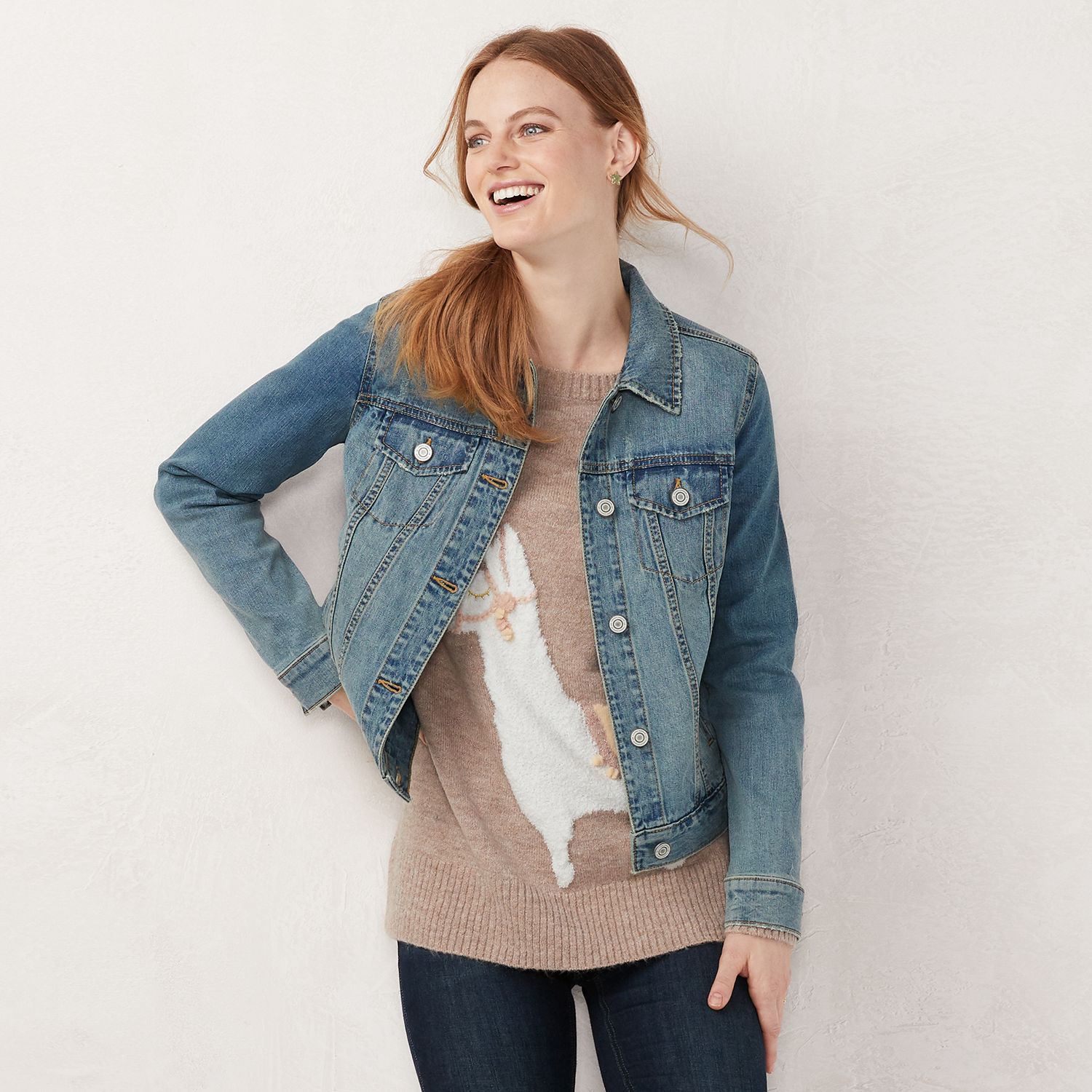 kohls lauren conrad jean jacket