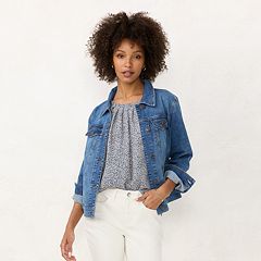 Kohls lauren conrad jean on sale jacket