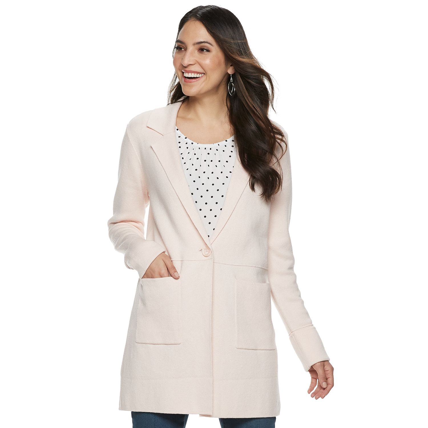 kohls womens sweater coats