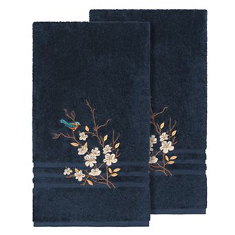 Linum Home Textiles Turkish Cotton Spring Time Embellished Bath Towel Set