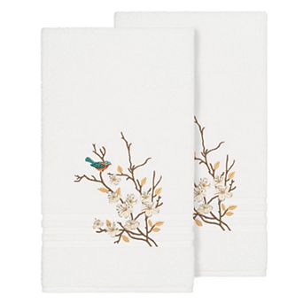 Linum Home Textiles Turkish Cotton Spring Time Embellished Bath Towel Set