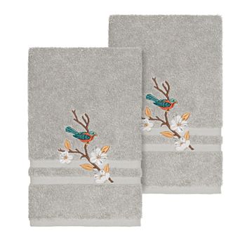 Linum Home Textiles Turkish Cotton Spring Time Embellished Hand Towel Set