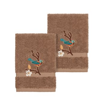 Linum Home Textiles Turkish Cotton Spring Time Embellished Washcloth Set