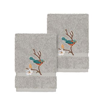 Linum Home Textiles Turkish Cotton Spring Time Embellished Washcloth Set