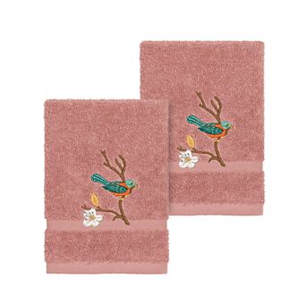 Linum Home Textiles Turkish Cotton Spring Time Embellished Washcloth Set