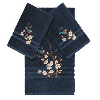Linum Home Textiles Turkish Cotton Spring Time 3 pc Embellished Towel Set