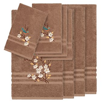 Linum Home Textiles Turkish Cotton Spring Time 8 pc Embellished Towel Set
