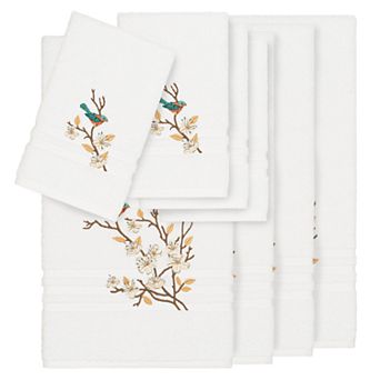Linum Home Textiles Turkish Cotton Spring Time 8 pc Embellished Towel Set