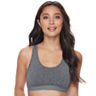 Fruit Of The Loom Women’s XXL 2XL Ultra Flex Comfort Sports Bra 2 Pack Gray  New