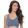 Fruit of The Loom Women's Comfort Front Close Cotton Sports Bra, 2 Pack 