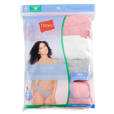 Womens Hanes Ultimate® 4pk + 1 Bonus Comfort Soft Bikini Panties 46HUSK