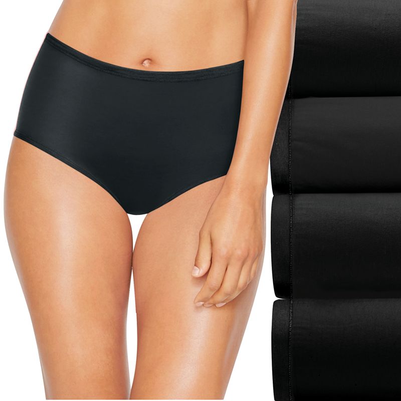 UPC 738994368195 product image for Hanes Ultimate 4-pk. Comfort Soft Brief Panties 46HUSB, Women's, Size: 5, Black | upcitemdb.com