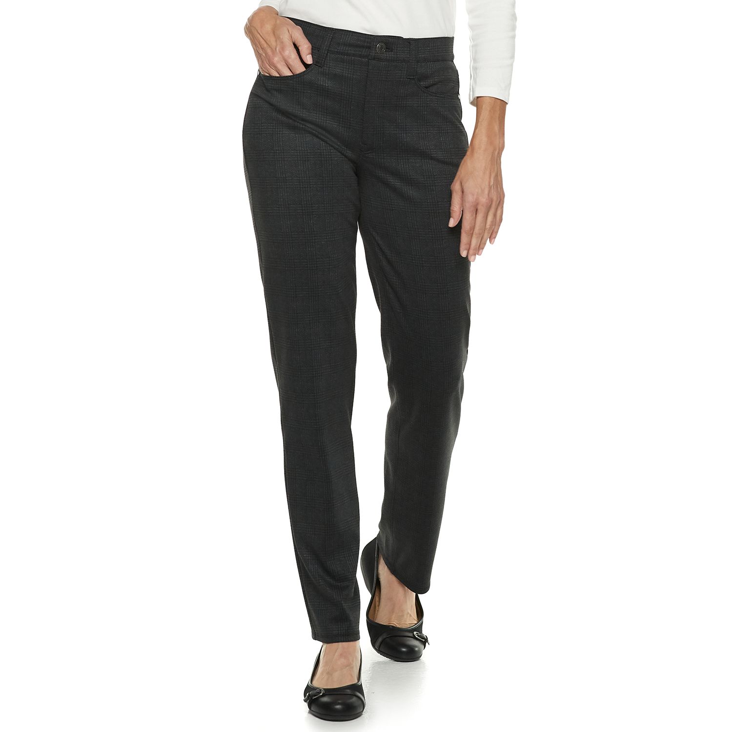 kohl's croft and barrow straight mid rise