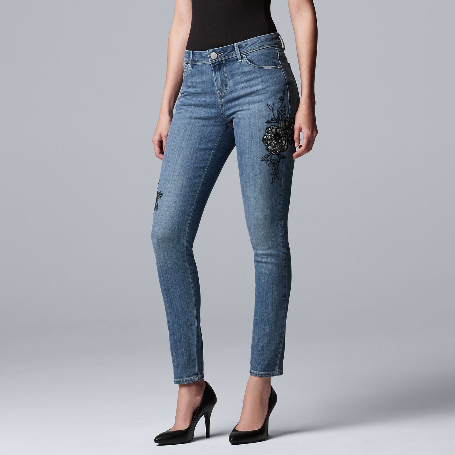 plus size simply vera vera wang skinny jeans