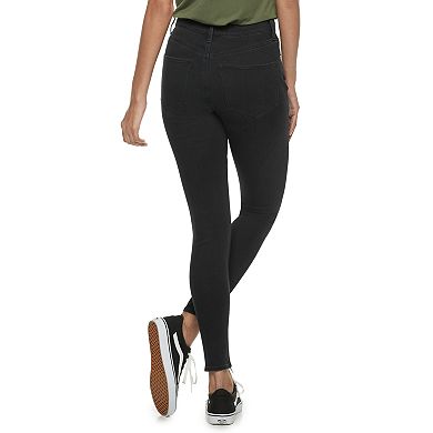 Juniors' Mudd® High-Waisted Frayed Ankle Jeggings