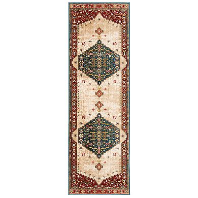 Safavieh Kashan Courtney Medallion Framed Rug