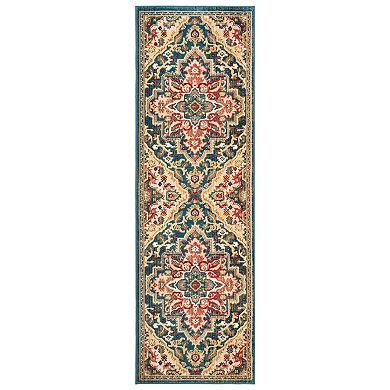Safavieh Kashan Tiffany Medallion Framed Rug