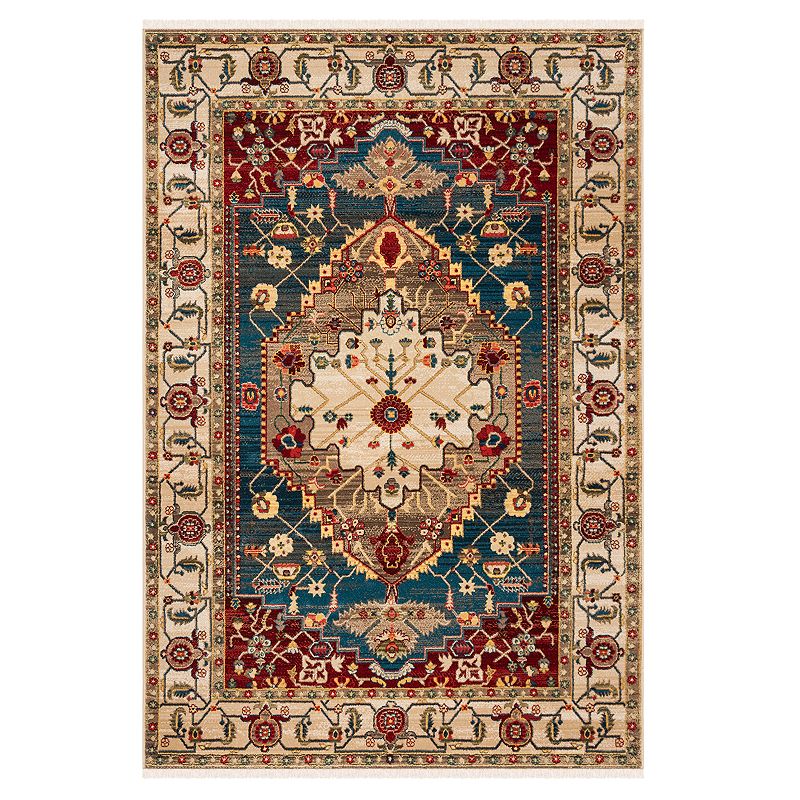 Safavieh Kashan Kaitlyn Medallion Framed Rug, Blue, 8X10 Ft