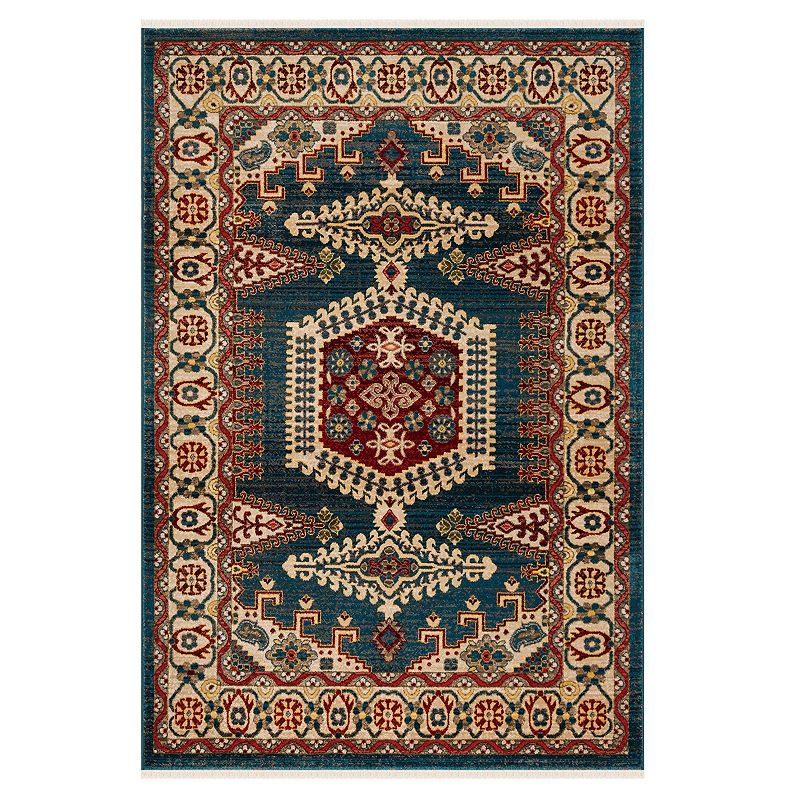 Safavieh Kashan Maria Geometric Framed Rug, Blue, 8X10 Ft