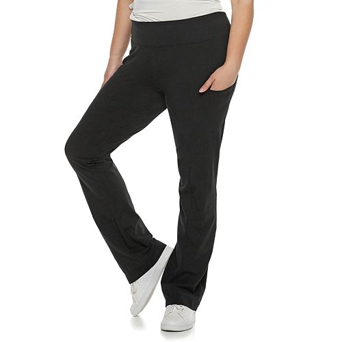 Juniors' Plus Size SO® Phone-Pocket Skinny Bootcut Yoga Pants