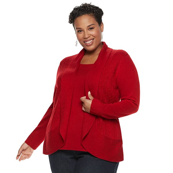 Plus Size Napa Valley Mock-Layer Top