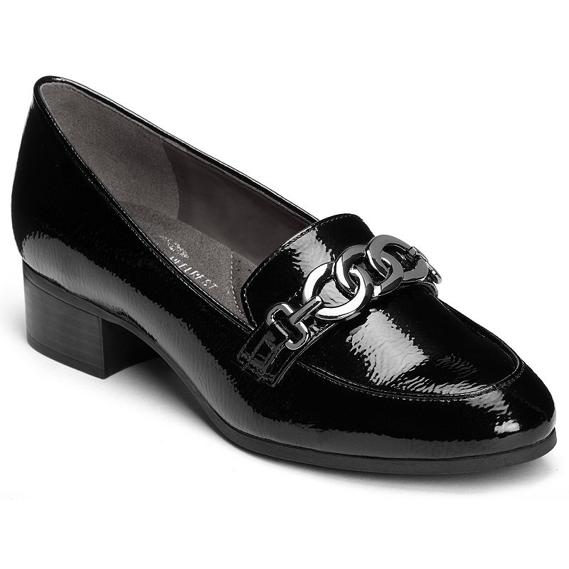UPC 825073455157 product image for A2 by Aerosoles Accommodate Women's High Heel Loafers, Size: 5.5, Black | upcitemdb.com