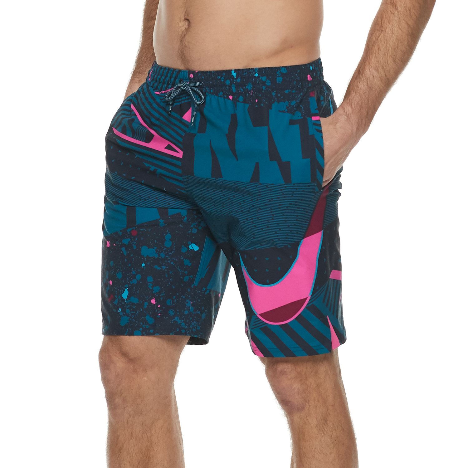 kohls mens nike swim trunks