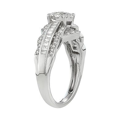 Lovemark 10k White Gold 3/4 Carat T.W. Diamond Engagement Ring