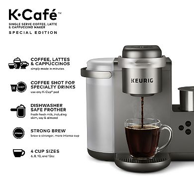 Keurig® K-Cafe® Single-Serve K-Cup Pod® Coffee, Latte & Cappuccino Maker