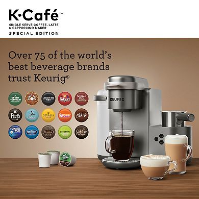 Keurig® K-Cafe® Single-Serve K-Cup Pod® Coffee, Latte & Cappuccino Maker