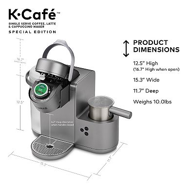 Keurig® K-Cafe® Single-Serve K-Cup Pod® Coffee, Latte & Cappuccino Maker