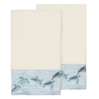 Linum Home Textiles Turkish Cotton Mia Embellished Bath Towel Set