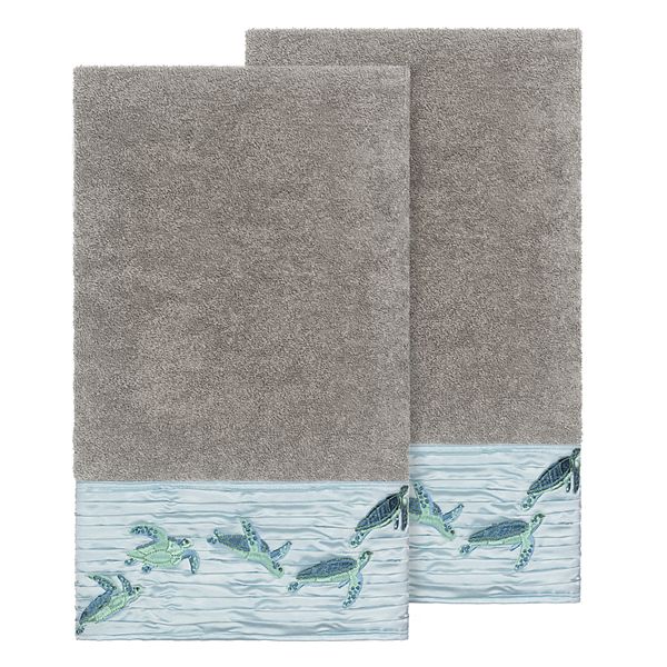 Linum Home Textiles Turkish Cotton Mia Embellished Bath Towel Set