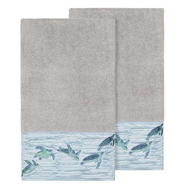 Linum Home Textiles Turkish Cotton Mia Embellished Bath Towel Set