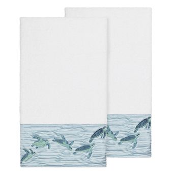 Linum Home Textiles Turkish Cotton Mia Embellished Bath Towel Set